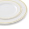 Elama 350 Piece Disposable Plastic Dinnerware Party Set for 50 Guests in White with Gold Trim 750123348M - alternate 6