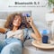 Bobtot Portable Bluetooth Speaker, Blue, 10W sound, 12H battery IPX6 waterproof, TWS pairing, RGB lights 803787 - alternate 5