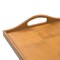 Homeroots 19in Brown Teak Handmade Serving Tray 475990 - alternate 4