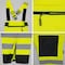 Dome75 DYNAMIC Series Class E Black Bottom Rain Bib, HiVis Yellow, LG/XL DRB3452 - alternate 5