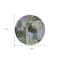Homeroots 8' Olive Green Charcoal And Purple Round Geometric Washable Indoor Outdoor Area Rug 604338 - alternate 5