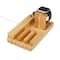 Trexonic Bamboo 4-Port Apple Watch and Iphone Charging Stand with 3 Device Slots and Pen Holder TRX-1100WOOD - alternate 7