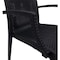 Leisuremod Weave Mace Indoor/Outdoor Arm Chair, Black MCA19BL - alternate 5