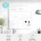 Martha Stewart Everette 18in. x 18in. Magnetic Calendar Dry Erase Board w/Wht Frame, w/Dry Erase Mrkr and 2 Mgnts BR-PM-MWP-4545-WT-MS - alternate 7