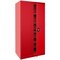 Sandusky Lee Storage Cabinet, 72 in H, 36 in W, 18 in D, Recessed, Keyed, Red, 4 Shelves EA4R361872-01 - alternate 1
