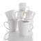 Elama Amie 8 Piece 12 Ounce Porcelain Mug Set in White EL-AMIE - alternate 4