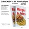 Signmission Burger & Fries, Plastic Signs Only 24 Inch x 36 Inch, Corrugated Plastic, 2PK CSB-2436-2PACK-Burger & Fries - alternate 2