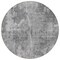 Homeroots 8' Round Gray Round Abstract Washable Non Skid Indoor Outdoor Area Rug 564265 - alternate 4
