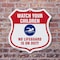 Signmission Pool Safety Shield Sign Attention Watch, 6 inch X 6 inch, Plastic Sign, 2PK SHI-P-2PACK-6-430 - alternate 4