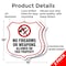 Signmission No Guns Shield Sign No Firearms Or Weapo, 18 inch X 18 inch, Plastic Sign, 2PK SHI-P-2PACK-18-395 - alternate 3