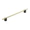 Amerock Transcendent 10-1/16 in 256 mm Center-to-Center Matte Black/Matte Gold Cabinet Pull BP7414256MBMG - alternate 1