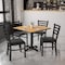 Flash Furniture Square Natural Laminate Table, Laminate Top, Wood Grain HDBF1015-GG - alternate 4