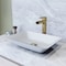 Vigo Sottile Modern White Glass 18 in. L x 13 in. W x 4 in. H Rectangular Vessel Bathroom Sink VG07114 - alternate 5