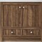Homeroots 36" Brown Wood Freestanding Bathroom Vanity With White Quartz Countertop 714295 - alternate 4