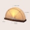 Jonathan Y Darla 9.6" Modern Art Deco Paper Full Pleated Fan LED Table Lamp, Natural JYL9109B - alternate 5