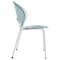 Leisuremod Opulent Modern Plastic Dining Side Chair with Chrome Metal Legs in Smoke, 4PK OC20TGR4 - alternate 7