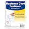 C-Line Products Self-Adhesive Business Card Holder, Top Load, 2in x 3-1/2in, 50PK 70257 - alternate 4