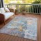 Homeroots 5' X 8' Granite Gray Abstract Washable Indoor Outdoor Area Rug 607789 - alternate 7