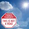Signmission Private Property This Is Not a Road, 4 inch X 4 inch, Vinyl Decal, 2PK OC-D-2PACK-4-166 - alternate 4