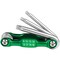 Performance Tool 3 pc. Hex Key Set, Star Key, Foldable, Color Coded W80291 - alternate 4