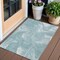 Homeroots 8' X 10' Teal Blue And Aqua Abstract Washable Indoor Outdoor Area Rug 587491 - alternate 1