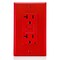 Leviton 20 Amp, Self Test, Non Tamper-Resistant Slim GFCI Outlet with LED Indicator Light GFNT2-R - alternate 5
