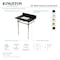 Kingston Brass 30-Inch Black Granite Console Sink with Stainless Steel Legs, 8-Inch, 3-Hole KVPK30K8SQ1ST - alternate 2