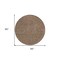 Homeroots 8' Brown Gold And Ivory Round Polka Dot Washable Indoor Outdoor Area Rug 599030 - alternate 6