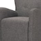 Homeroots 32" Gray and Brown Upholstery and Wood Wingback Chair 606043 - alternate 4