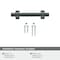 Amerock Davenport 3 in 76 mm Center-to-Center Matte Black Cabinet Pull BP36600FB - alternate 5