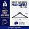 Lifemaster Wooden Hangers, Swivel Hook, Non-Slip, Pants Bar, Holds 10 lbs, Cherry, 10PK LMWD10CRY - alternate 5