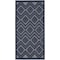 Homeroots 2' X 4' Navy Blue And Ivory Geometric Indoor Outdoor Area Rug 573841 - alternate 5