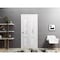 Sartodoors Sliding Closet Bi-fold Doors, Lucia 8822 White Silk with Frosted Glass, Sturdy Tracks Moldings Trim LUCIA8822BF-WS-36 x 96 (2* 18x96) - alternate 4