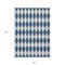 Homeroots 8' X 10' Navy Blue And Ivory Geometric Washable Indoor Outdoor Area Rug 577070 - alternate 7