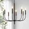 Jonathan Y Amoros 27.25" 8-Light Modern Mid-Century Iron LED Chandelier, Oil Rubbed Bronze JYL7900A - alternate 4