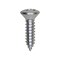 Auveco 14 x 1in Phillips Oval Tapping Screw Zinc Ab, 100PK 8083 - alternate 1