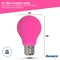 Bulbrite 25-Watt Equivalent Ceramic Pink Color A19 Weatherproof Outdoor E26 Medium Base LED Light Bulb, 10PK 862317 - alternate 5