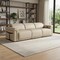 Homeroots 100" Beige Top Grain Leather Reclining Metal USB Sofa 720356 - alternate 7