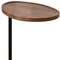 Homeroots Set of Two Brown and Black Wood and Metal Oval End Tables, 2PK 635693 - alternate 4