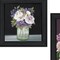 Homeroots Set Of Two Lilac and Wild Plum Bouquet Black Framed Print Wall Art, 2PK 407986 - alternate 3