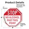 Signmission Stop No Alcohol Past This Point, 6 inch X 6 inch, Vinyl Decal, 2PK OC-D-2PACK-6-222 - alternate 4