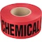 Ironwear 3in x 1000' Barricade Tape, Danger Chemical Cleaning, 2.5 Mil Thick, Red 1101-05 - alternate 1