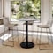 Flash Furniture 36" Round Tabletop, Seamless Surface Technology, Gray Faux Concrete, 24" Black Round Bar Height Base ST-RD36-CMGY-TR24B-GG - alternate 7