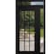 Vdomdoors Front Exterior Prehung Metal-Plastic Door Clear Glass / MANUX 8355 Matte Black / Office Commercial MANUX8355EXD-BLK-W36+16xH80+14-RH-I - alternate 1