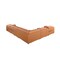 Homeroots Camel Italian Leather Power Reclining U Shaped Eight Piece Corner Sectional With Console 366355 - alternate 5