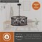 Vaxcel Bremerton 5 Light Black and Wood Cage Drum Chandelier H0207 - alternate 8