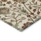 Homeroots 9' X 12' Ivory Brown And Red Floral Washable Indoor Outdoor Area Rug 603423 - alternate 5