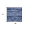 Homeroots 5' Denim Blue And Navy Blue Square Abstract Indoor Outdoor Area Rug 545953 - alternate 7