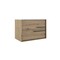 Homeroots 40" Natural Wood Floating Bathroom Vanity With White Sink And Two Drawers 624109 - alternate 1