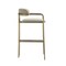 Manhattan Comfort Serene Metal Upholstered Barstool in Taupe BS1881-TP - alternate 5